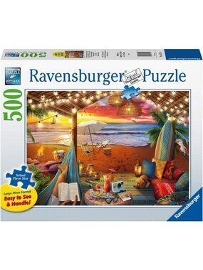 Ravensburger 500 pcs Large Format Puzzle-Cozy Cabana New In Box